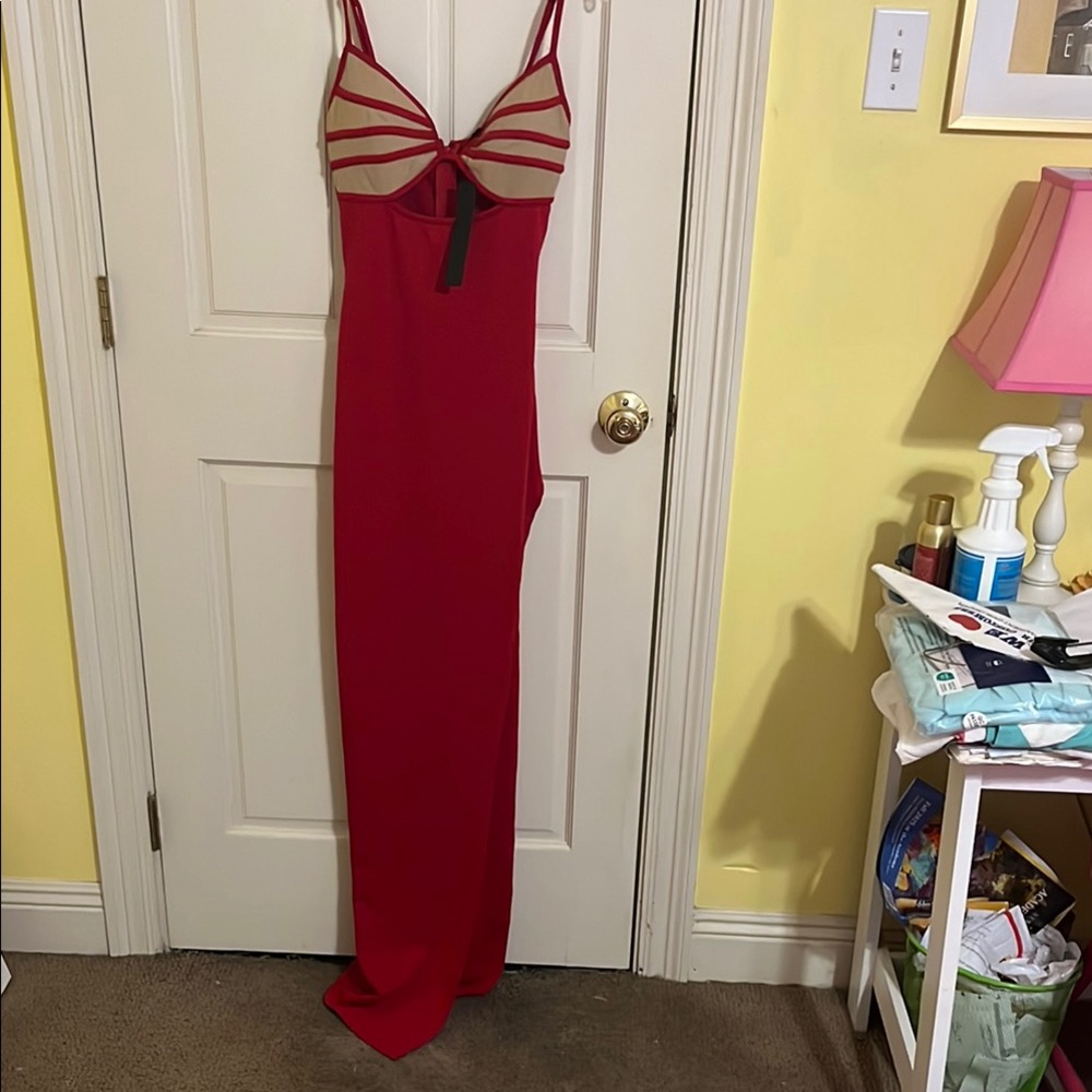 Elegant Red Evening Gown